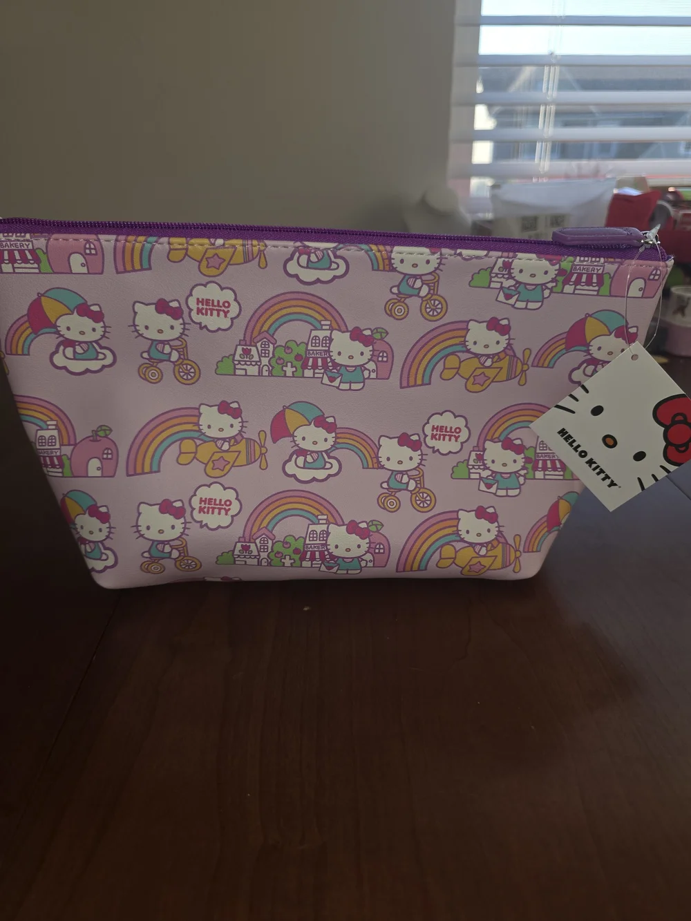 Hello Kitty Pink 💕 Rainbow Makeup Bag, Brand New with Tags
